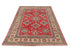 4x6 Red Kuba Afghan Hand Knotted Wool Area Rug