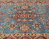 4x6 Blue Kuba Afghan Hand Knotted Wool Area Rug