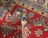 4x6 Red Kuba Afghan Hand Knotted Wool Area Rug