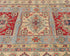 Alfombra afgana Kuba de lana anudada a mano, color gris, de 4 x 6 pulgadas