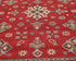 5x7 Red Kuba Afghan Hand Knotted Wool Area Rug