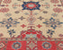5x7 Beige Kuba Afghan Hand Knotted Wool Area Rug