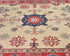 5x7 Beige Kuba Afghan Hand Knotted Wool Area Rug