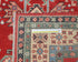 5x7 Red Kuba Afghan Hand Knotted Wool Area Rug
