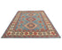 8x10 Blue Kuba Afghan Hand Knotted Wool Area Rug