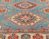8x10 Blue Kuba Afghan Hand Knotted Wool Area Rug