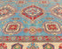8x10 Blue Kuba Afghan Hand Knotted Wool Area Rug