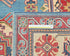 8x10 Blue Kuba Afghan Hand Knotted Wool Area Rug