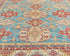 8x10 Blue Kuba Afghan Hand Knotted Wool Area Rug