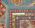 8x10 Blue Kuba Afghan Hand Knotted Wool Area Rug