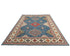 9x12 Blue Kuba Afghan Hand Knotted Wool Area Rug