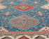 9x12 Blue Kuba Afghan Hand Knotted Wool Area Rug