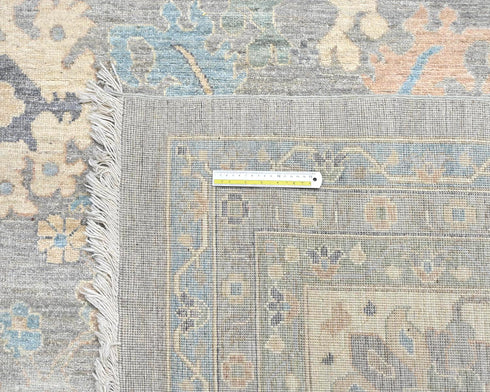 14x20 Zeigler Gray Afghan Hand Knotted Wool Area Rug