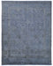 8x10 Gray Chobi Over Dye Afghan Hand Knotted High Low Wool Area Rug