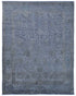 8x10 Gray Chobi Over Dye Afghan Hand Knotted High Low Wool Area Rug