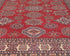 8x10 Red Kazak Afghan Hand Knotted Geometric Wool Area Rug