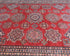 8x10 Red Kazak Afghan Hand Knotted Geometric Wool Area Rug