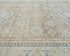 9x12 Ft Kazak Gray Blue Afghan Handmade Geometric Wool Area Rug