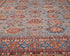 10x14 Gray Kazak Afghan Hand Knotted Geometric Wool Area Rug