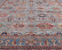 10x13 Gray Kazak Afghan Hand Knotted Geometric Wool Area Rug