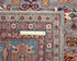 10x13 Gray Kazak Afghan Hand Knotted Geometric Wool Area Rug