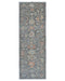 8 Ft Charcoal Gray Oushak Turkish Handmade Traditional Soft Wool Runner Rug