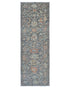 8 Ft Charcoal Gray Oushak Turkish Handmade Traditional Soft Wool Runner Rug