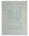 Muted Blue 9x12 Turkish Oushak Handmade Traditional Soft Wool Area Rug