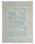Muted Blue 9x12 Turkish Oushak Handmade Traditional Soft Wool Area Rug