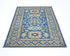 3x5 Feet Blue Kazak Afghan Hand Knotted Geometric Wool Area Rug