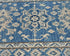 3x5 Feet Blue Kazak Afghan Hand Knotted Geometric Wool Area Rug