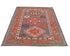 3x5 Gray Rust Kazak Afghan Hand Knotted Traditional Wool Area Rug