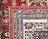 Red 3x5 Kazak Afghan Hand Knotted Geometric Wool Area Rug