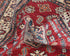 3x5 Red Kazak Afghan Hand Knotted Geometric Wool Area Rug