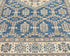 Kazak 4x6 Feet Blue Beige Afghan Hand Knotted Geometric Wool Area Rug