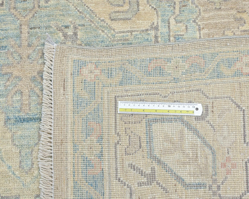 8x10 Ft Soft Brown Turkish Oushak Hand Knotted Traditional Soft Wool Area Rug
