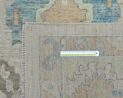 10x14 Gray Oushak Turkish Hand Knotted Soft Wool Area Rug