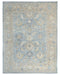 Muted Gray 9x12 Oushak Turkish Hand Knotted Traditional veg Dye Wool Rug
