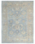 Muted Gray 9x12 Oushak Turkish Hand Knotted Traditional veg Dye Wool Rug