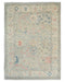 9x12 Ft Silver Gray Turkish Ouhsak Hand Knotted Traditional Veg Dye Wool Area Rug
