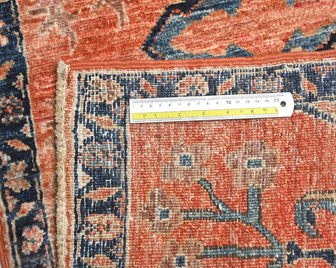 2x3 Rust Aryana Afghan Hand Knotted Veg Dye Wool Area Rug