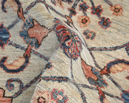 2x3 Gray Aryana Afghan Hand Knotted Veg Dye Wool Area Rug