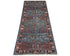 6 Ft Blue Aryana Afghan Hand Knotted Veg Dye Wool Runner Rug