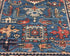 6 Ft Blue Aryana Afghan Hand Knotted Veg Dye Wool Runner Rug