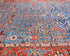 6x9 Blue Rust Aryana Afghan Hand Knotted Veg Dye Wool Area Rug