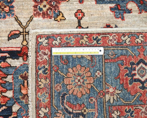 6x9 Aryana Gray Afghan Hand Knotted Veg Dye Wool Area Rug