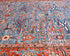 6x9 Blue Aryana Afghan Hand Knotted Veg Dye Wool Area Rug