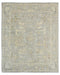 Gray 8x10 Turkish Oushak Handmade Traditional Organic Dye Wool Area Rug