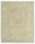 8x10 Feet Olive Green Turkish Oushak Handmade Traditional Wool Area Rug