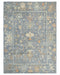 9x12 Gray Oushak Turkish Handmade Oriental Soft Wool Area Rug